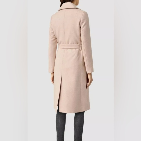LAST CHANCE AllSaints Iya Mai Coat, Dusty Pink - Picture 5 of 8